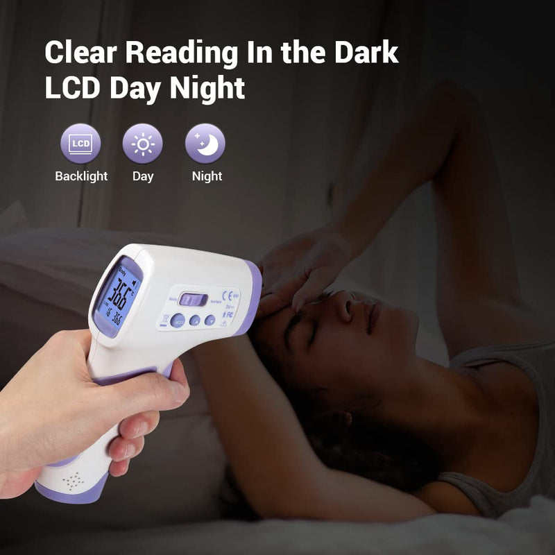 [Australia] - CEM DT-8806H, thermometer for forehead,No-Touch Forehead Thermometer for Adults and Kids,FDA CE ,Large LED Display and Gentle Vibration Alert (PT3) 