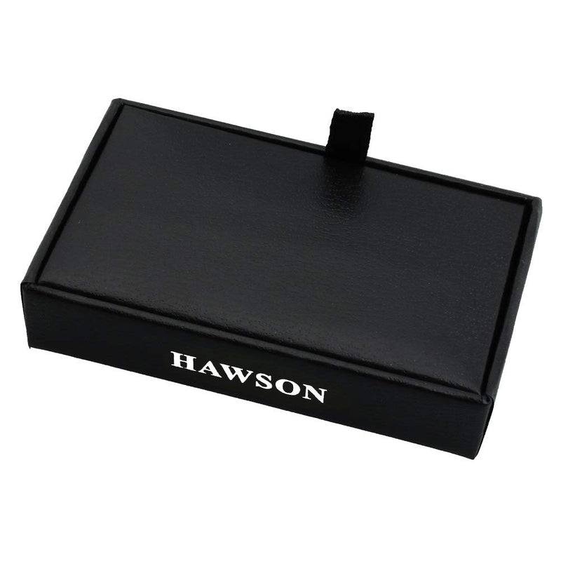 [Australia] - HAWSON Initial Button Cover Cufflinks for Men Letter Rose Gold Color Perfect for Formal Business Shirt Alphabet A-Z H 