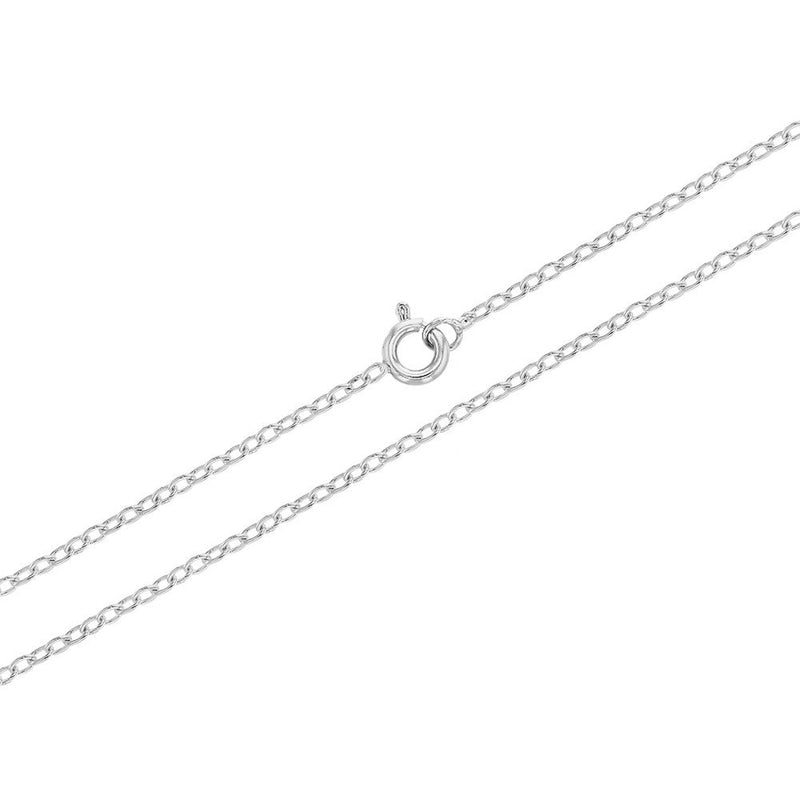 [Australia] - In Season Jewelry Rhodium Plated Small Girls Pink Crystal Plain Cross Pendant Necklace 16" 