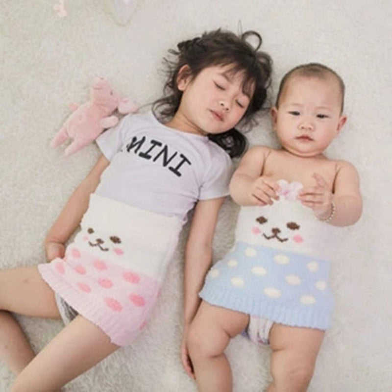 [Australia] - RARITY-US Cute Baby Belly Band Soft Microfiber Umbilical Cord Belt Keep Warm Kids Waist Support B blue 