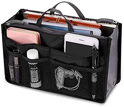 [Australia] - NARFIRE Women's Cosmetic Bag Toiletry Bag Multifunctional Mesh Travel Portable Storage Bag Black 