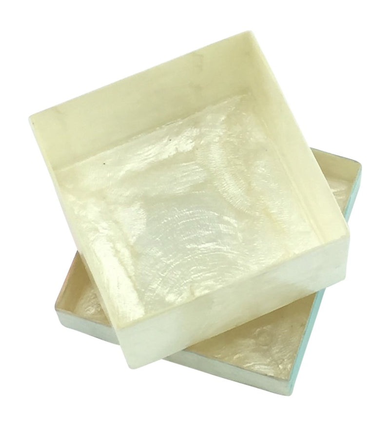 [Australia] - Kubla Craft Flamingo Capiz Shell Keepsake Box, 3 Inches Square 