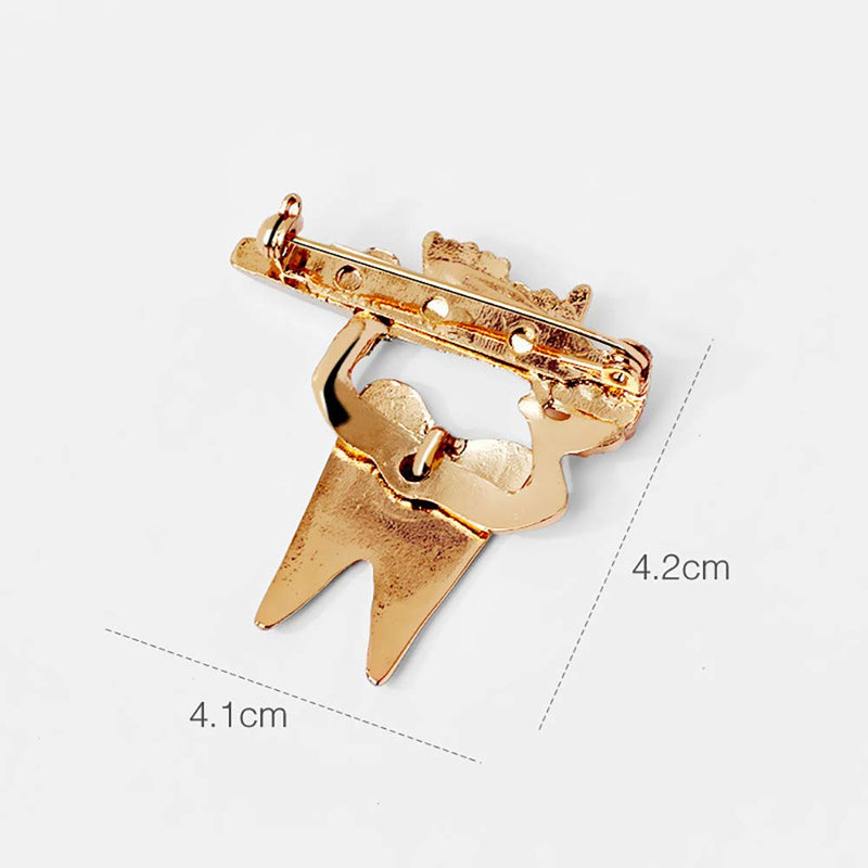 [Australia] - Cute Sweet Teeth Tooth Brooch Pins Enamel Health Logo Toothbrush Pin Dentist Badge Brooches 