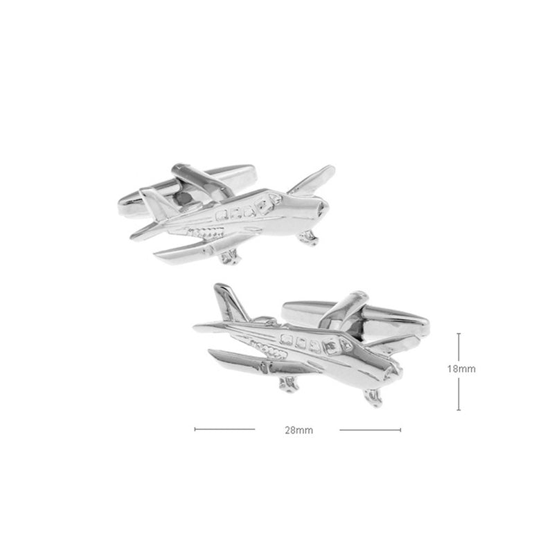 [Australia] - Cessna Plane Cufflinks Pilot Aviation Dad Wedding Fancy Gift 