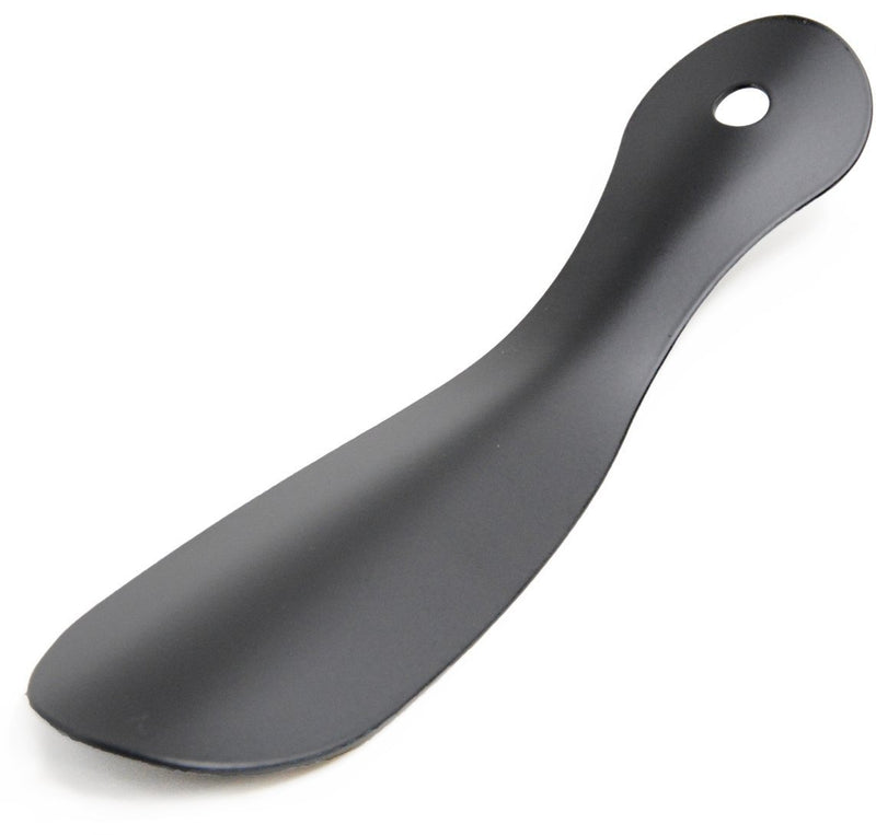 [Australia] - Metal Shoe Horn Stainless Steel ShoeHorn 7.5 Inches - Portable for Travel Use Black 