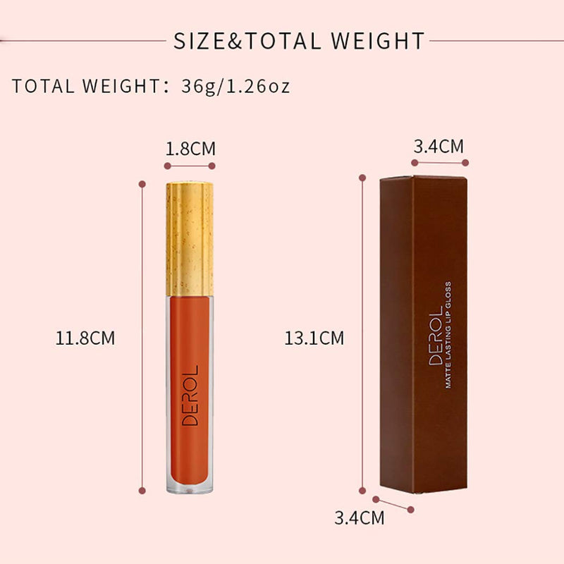 [Australia] - Edanta Matte Liquid Lipstick High Pigmented Cream Lipsticks Long Lasting Lip Gloss Makeup Present for Women and Girls (Red 16#) 