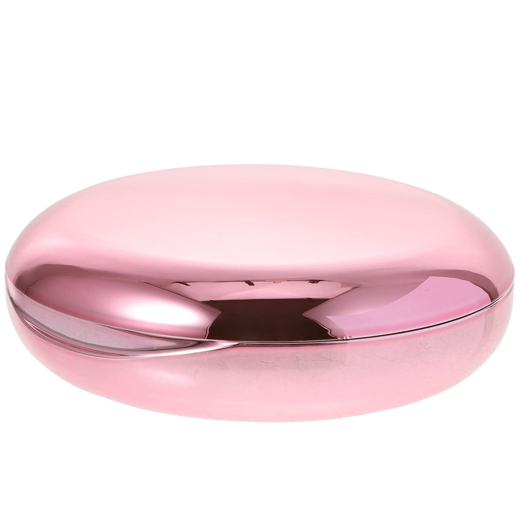 [Australia] - Healifty Retainer Case with Mirror Mouth Guard Storage Box Portable Denture Holder Mouthpiece Aligner Container Slim Fake Teeth Keeper for Home Office Travel Oral Care Rose Gold 