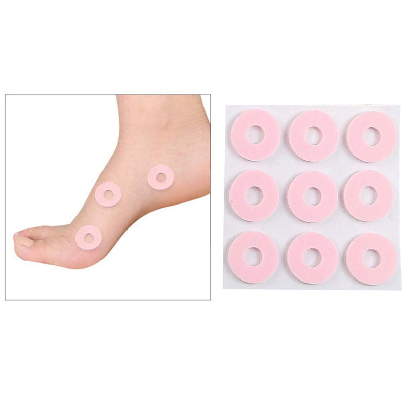 [Australia] - 18 Sheets 108 Pcs Self Adhesive Callus Cushions Soft Foam Corn Pads Waterproof Toe and Foot Protectors Moleskin for Feet 