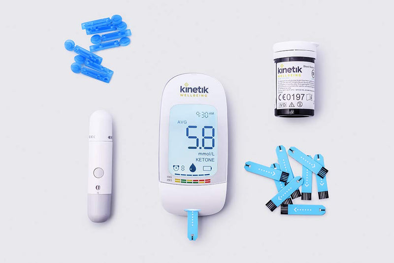 [Australia] - Kinetik Wellbeing Blood Glucose Monitoring System – Used by The NHS – in Association with St John Ambulance – Test Strips & Lancets Available on Prescription 