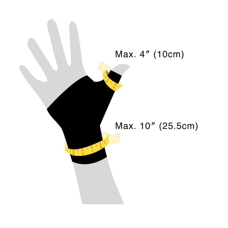 [Australia] - Bracoo Thumb Spica Stabilizer, Wrist Brace for Arthritis, de Quervain's, Sprained Pain Relief - Fit Right & Left Hand, Black, TP32, 1 Count 