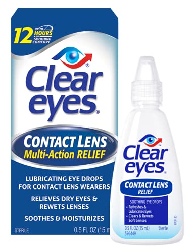 [Australia] - Clear Eyes Contact Lens Relief Eye Drops,0.5 Fl Oz (Pack of 2) 0.5 Fl Oz (Pack of 2) 