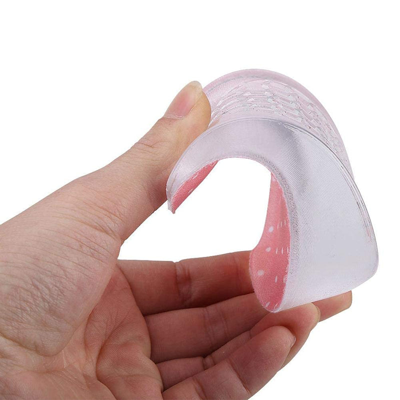 [Australia] - Silicone Shoe Insoles, Silicone Gel Adhesive Insoles Height Increase Foot Orthotic Arch Support Shoes Heel Pads(3.5cm-Pink) 3.5cm Pink 