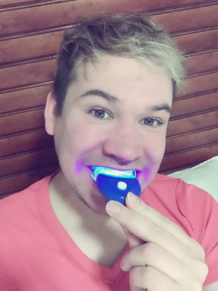 [Australia] - Teeth Whitening Kit 5×3ml Whitening Gel with Professional LED Light Reduce Sensitive Teeth Whitening Kit Remove Stains Whiten Teeth Quick Resultsing 