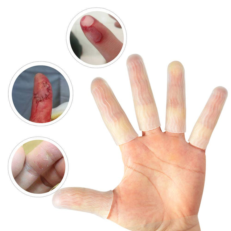 [Australia] - 10 Pack Silicone Finger Protectors,for Man,Gel Finger Cots & Protector,Relief from Pain of Finger Tips Cracked, Arthritis 
