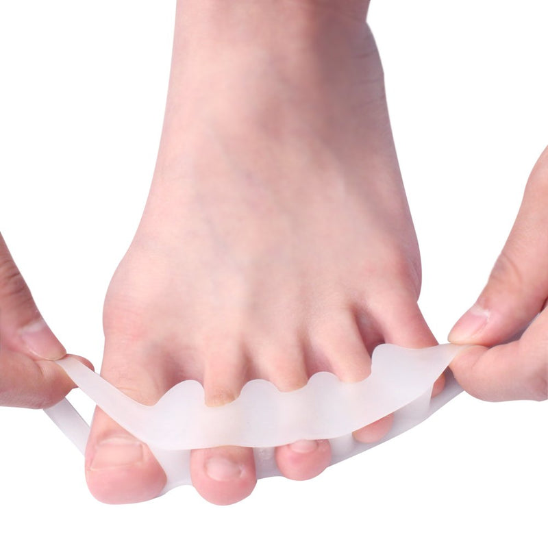 [Australia] - Silicone Toe Separators for Men & Women - Gel Toes Spacers & Stretcher for Pedicure Yoga Running Ballet Bunion Pain Relief 