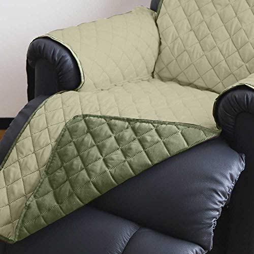 [Australia] - Reversible Water Repellent Furniture Protector | Protects from Spills, Stains, Dirt, Scuffs and Pet Hair | Recliner in Sage/Olive 