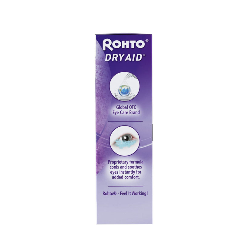 [Australia] - Rohto DryAid Eye Relief Lubricant Eye Drops, Twin Pack, Dry Eye Relief, 0.34 Fl Oz 