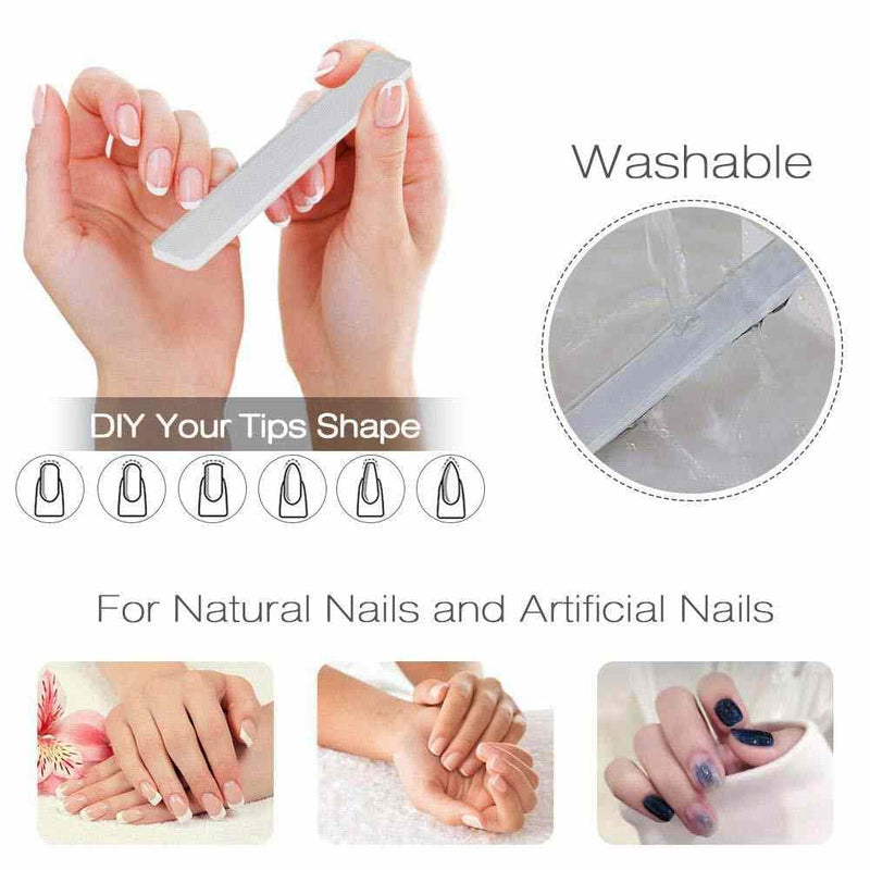 [Australia] - Premium Upgrade Lucency Nail Buffers for Natural Nails, Artificial Nails and Chamois Nail Buffer, All in One Step, beUakso Premium Upgrade Natural Nail Buffer and Shine Kit with Gift Box 