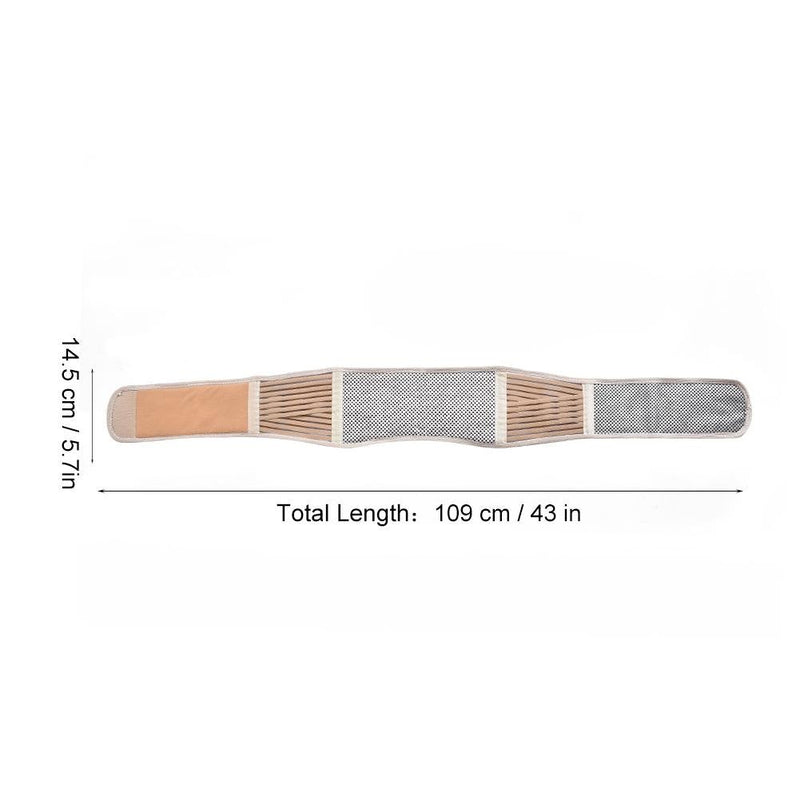 [Australia] - Keenso Back Support Belt, Unisex Breathable Lumber Support Elastic Waist Belt Belt Back Brace Beige-XL 