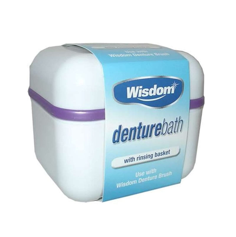 [Australia] - Wisdom Denture Bath With Rinsing Basket Pack of 1 