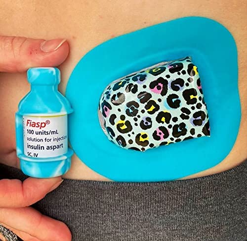 [Australia] - VIAL SAFE Insulin Bottle Protector Case/Sleeve for Diabetes, Never Risk Breaking Your Insulin Vial, Reusable, Flexible Silicone Protective Sleeve, 2-Pack (Short), Tie Dye Light Blue 2 Count (Pack of 1) 