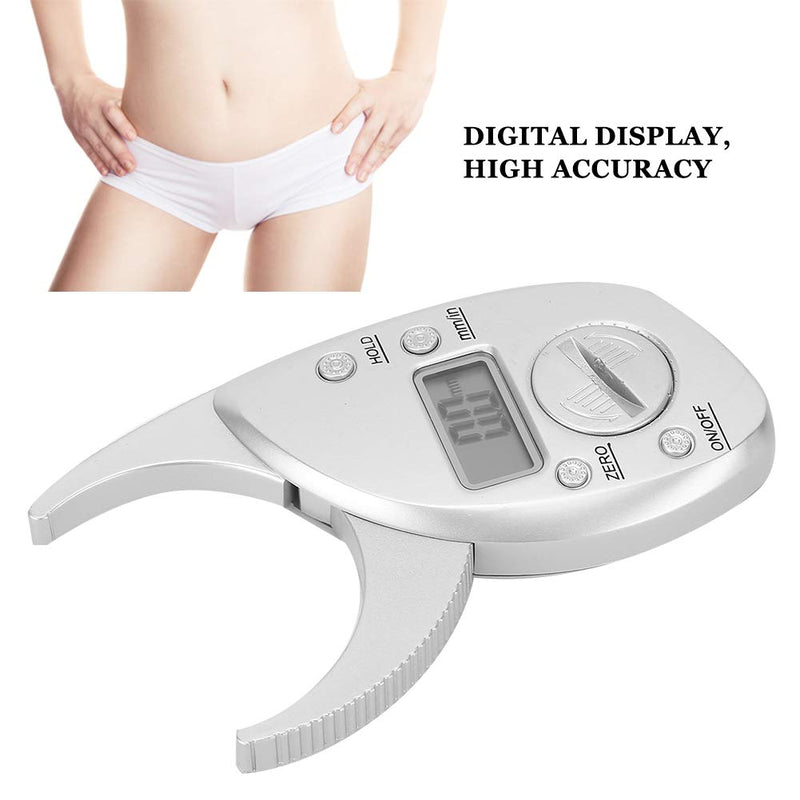 [Australia] - Body Fat Caliper Digital Display LCD High Accuracy Battery Powered Body Fat Measurement for Athletic Women/Men Body Monitoring Measures up to 50mm in Skin Fold Thickness 