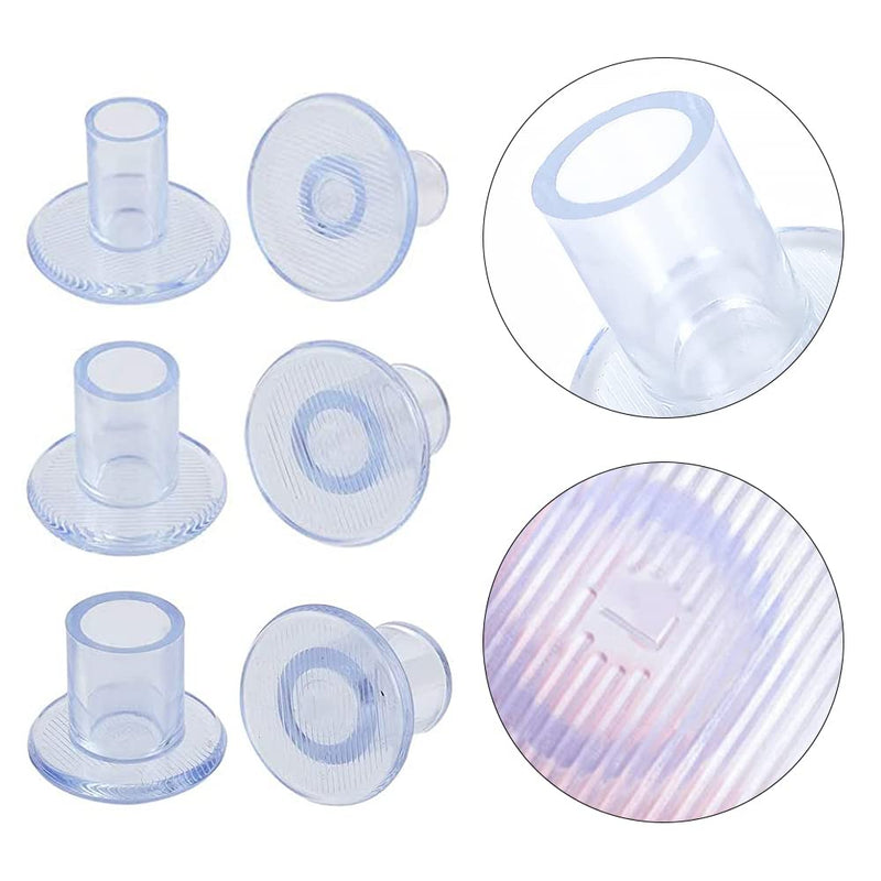 [Australia] - 6 Pairs Clear Heel Protectors High Heel Cap High Heel Protectors for Daily Use Wedding Formal Occasions Protecting Shoe Heels 