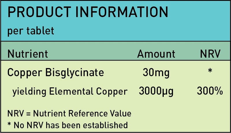 [Australia] - Copper Bisglycinate 3mg Vegan Chelated Cu for Healthy Heart and Improved Immune System UK, Made High-Quality Pills for Men and Women - 120 Tablets 