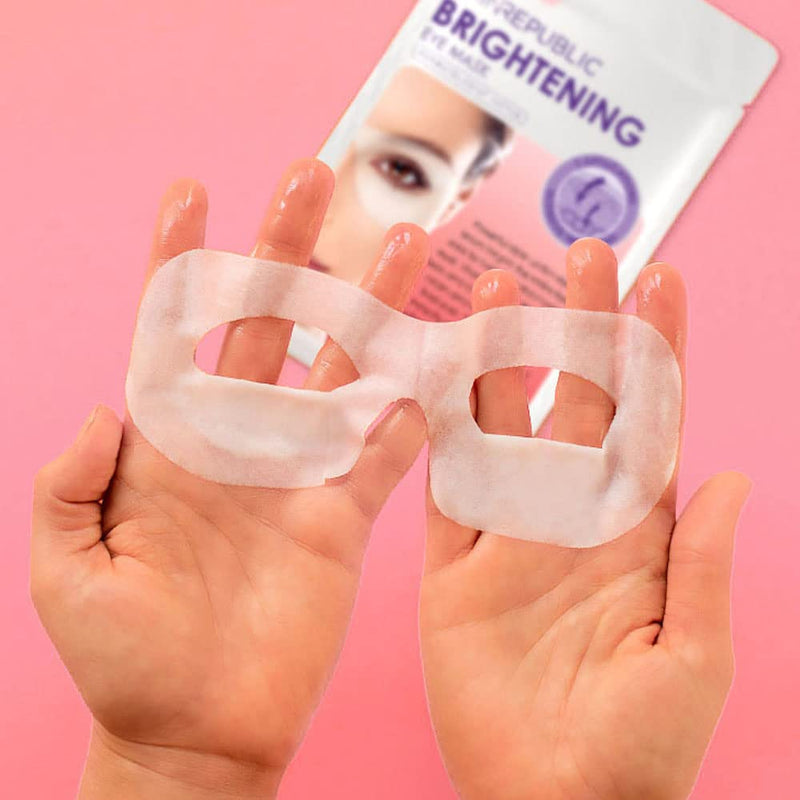 [Australia] - Skin Republic Brightening Eye Mask, For Bright Youthful Looking Eyes, Helps Dark Circles, With Vitamin C, Pack of 3 6 Count (Pack of 1) 