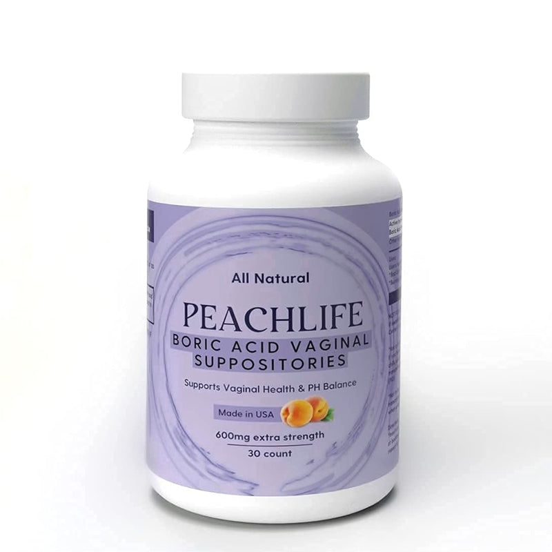[Australia] - Peachlife Boric Acid Suppositories and Small Soft Menstrual Cup with Ring Pull 