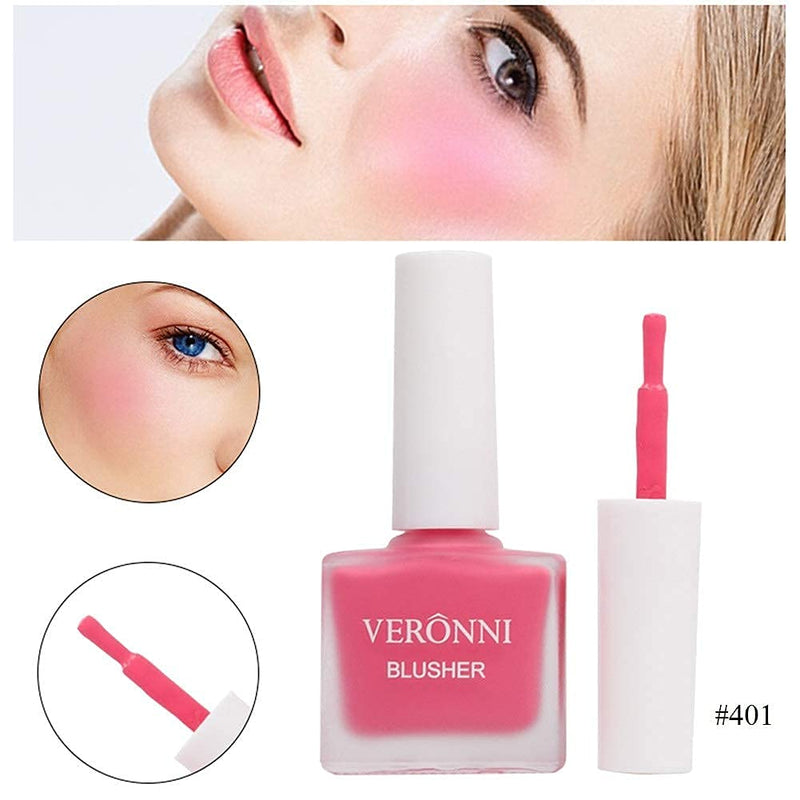 [Australia] - VERONNI Fruit Juice Liquid Blusher ,Vegan Face Blush Waterproof Long Lasting Blushes,Cruelty-Free for a Shimmery Finish (#401) #401 