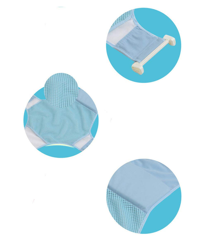 [Australia] - YUEMING Baby Bath Net, Bathtub Support Net Non-Slip Baby Bath Seat Adjustable Sling Comfortable Baby Bath Mesh Accessories for Newborn Shower and 0-8 Month Infant Bathing 