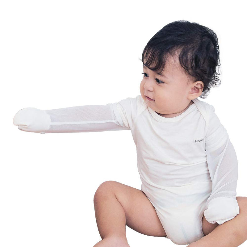 [Australia] - Edenswear Zinc-Infused Summer Mesh Mitten Sleeves for Kids with Eczema - Wet Wrap Therapy 36 Months Pink 