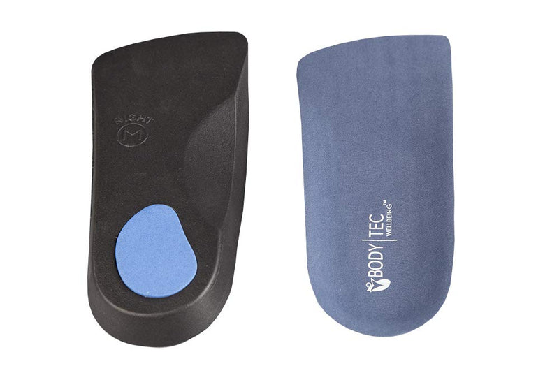 [Australia] - Bodytec Wellbeing 2 pairs of 3/4 Orthotic insoles for knee pain arch pain plantar fasciitis 7-8.5 UK Blue 