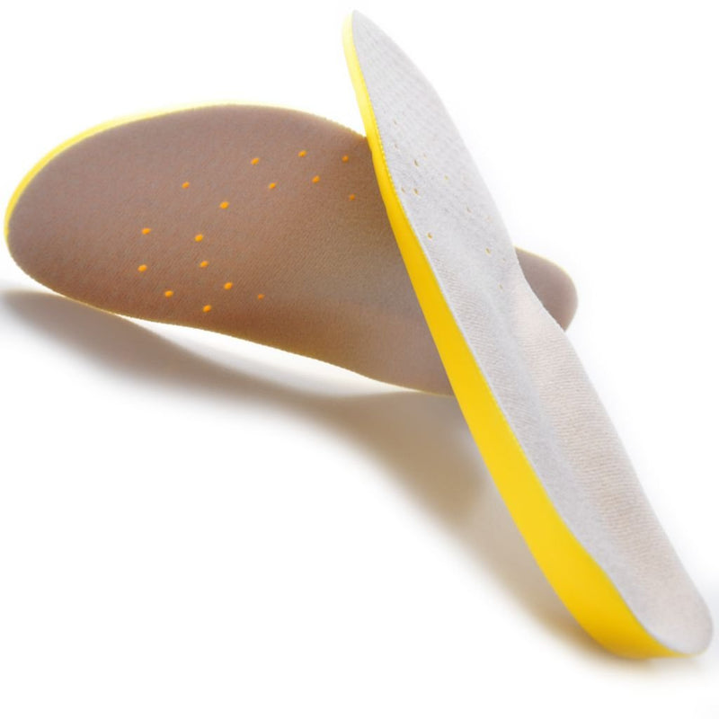 [Australia] - Shoe Insoles, Memory Foam Insoles, Providing Excellent Shock Absorption and Cushioning for Feet Relief, Comfortable Insoles for Men and Women for Everyday Use, M [US M: 6-9/W: 7-11] Yellow M [US M: 6-9/W: 7-11] 