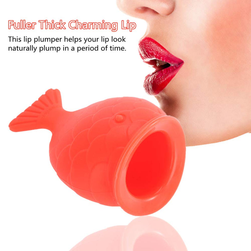 [Australia] - Lip Plumper, Portable Hand-Size Silicone Lip Plumper Instrument, Fish-Shaped Lip Enhancer Tool Lip Plumping Devices for Daily to Have a Sexy Lip 