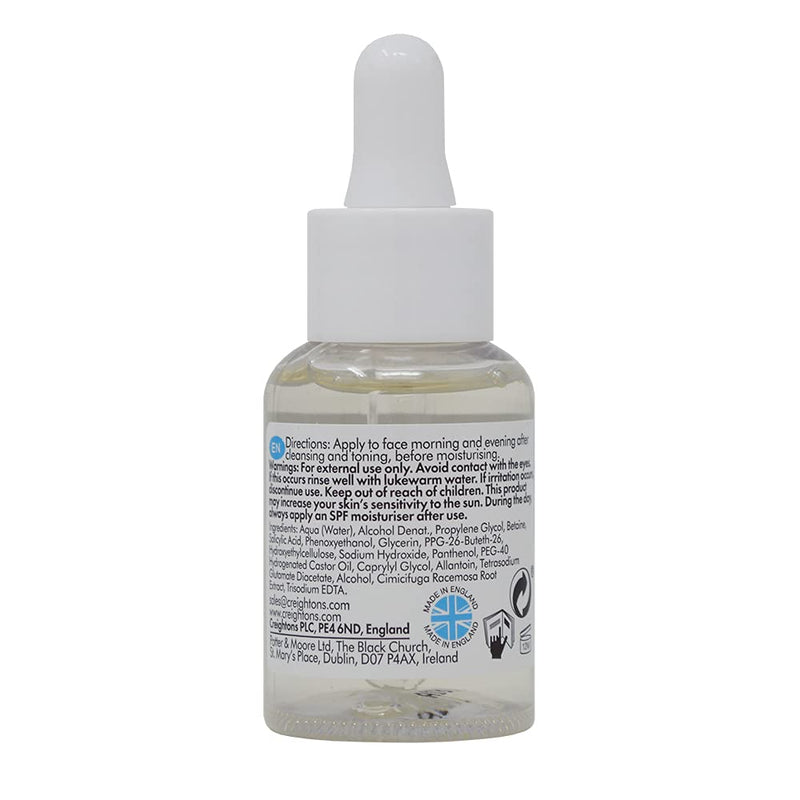 [Australia] - Creightons Salicylic Acid Intense Serum 2% Salicylic (30ml) - Target breakouts by helping to reduce blemishes, pores & blackheads for a cleaner, more radiant complexion 