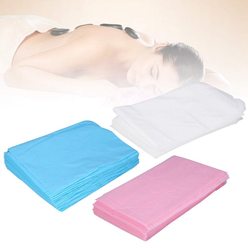 [Australia] - Pack of 10 Disposable Fitted Massage Table Sheets - Non-Woven Disposable Waterproof Bed Sheets, Perfect for Doctors' Offices, Spas, and Portable Massage Tables(pink) pink 