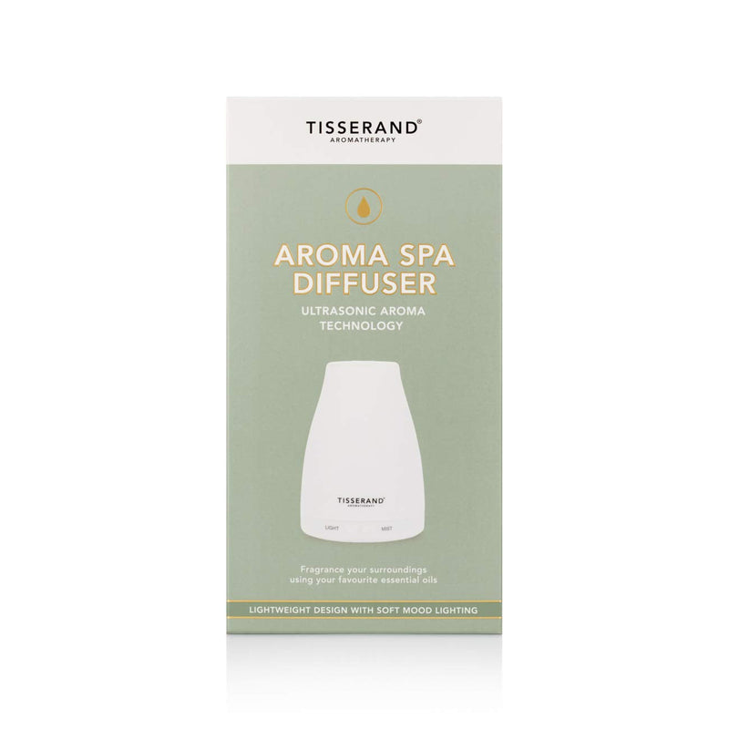 [Australia] - Tisserand Aromatherapy | Aroma Spa Diffuser | For Use With Essential Oils | Mood Lighting | 5 Hours Ultra-Quiet Continuous Mist | 100ml Capacity 