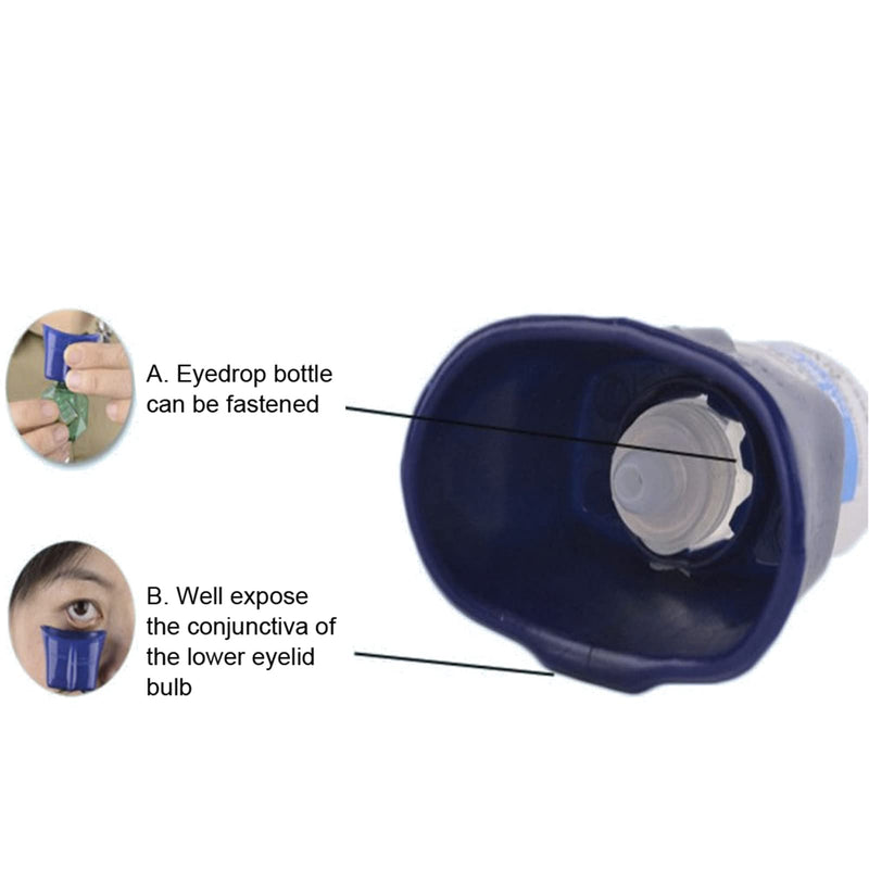 [Australia] - Eye Guide Aid, Eyedrop Bottle Dispenser,Eyedrop Bottle Dispenser Easier Eye Drop for Any Ages, Portable Reusable Smart Eye Drop Guide 