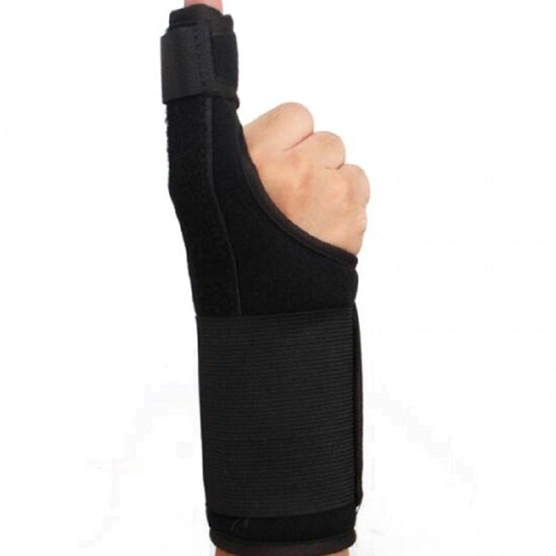 [Australia] - Index Finger Splint,Extension Hand Splint Medical Enhanced Thumb Fixed Sleeve Breathable Protective Wrist Cover Brace for Trigger/Mallet Finger, Rheumatoid Arthritis or Fractured Pain Relief (black1) 