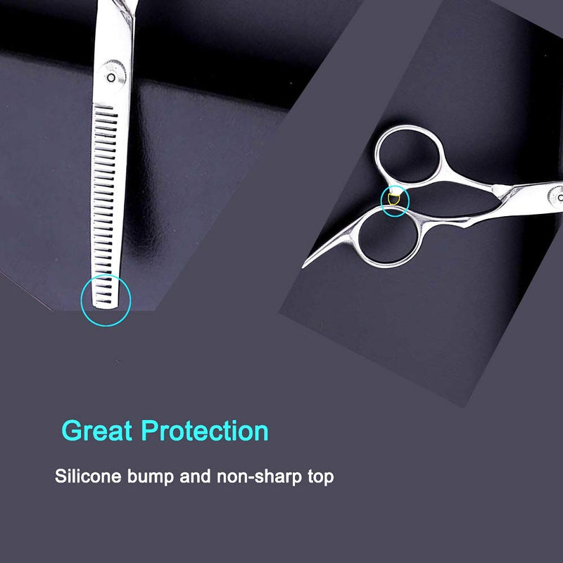 [Australia] - Hair Thinning Shears, Hair Cutting Scissors (6.7 Inches) with Fine Adjustable Tension Screw and 1 Piece Wipe Cloth Hair Thinning Shears 