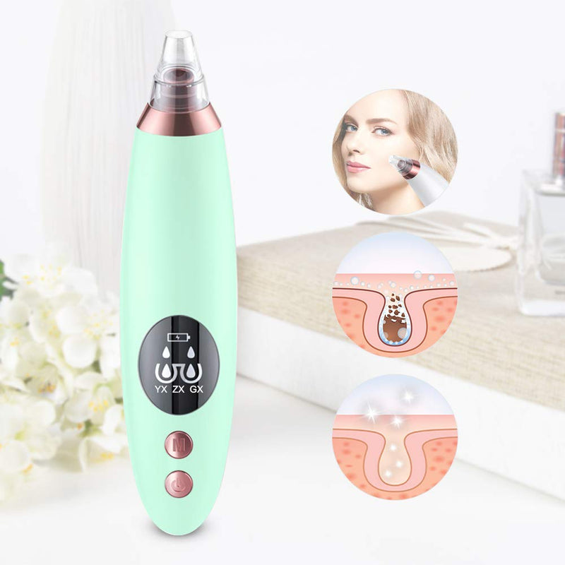 [Australia] - Yafei Pore Vacuum Blackhead Remover, Upgraded Strong Suction Rechargeable Remover Blackhead Removal Pimple Green 