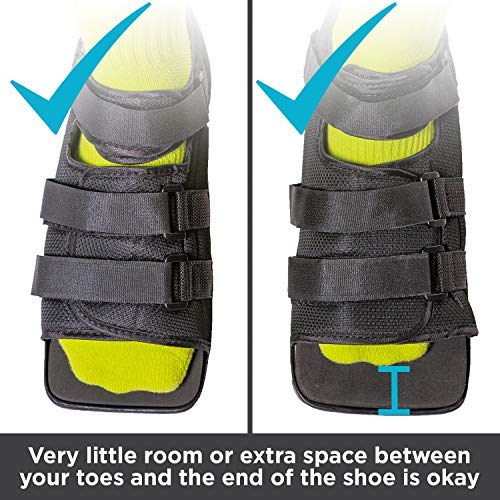 [Australia] - BraceAbility Post-op Shoe for Broken Foot or Toe | Medical / Surgical Walking Shoe Cast Boot, Stress Fracture Brace & Orthopedic Sandal with Hard Sole (LARGE - FEMALE) Large (Pack of 1) 