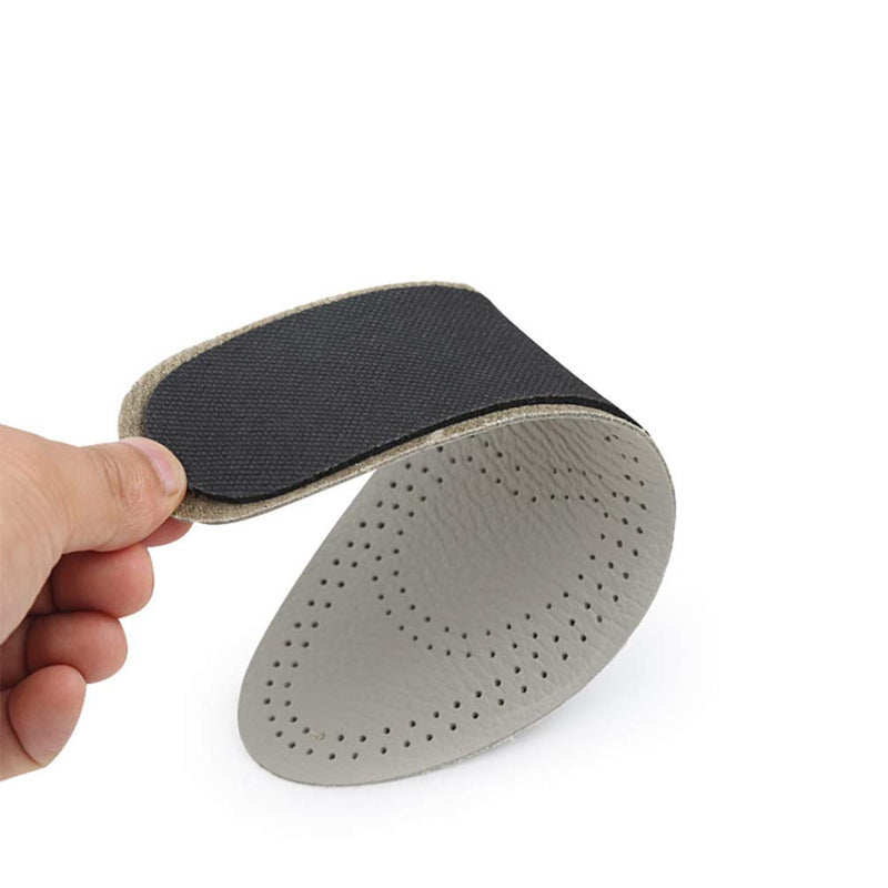 [Australia] - Healifty 1 Pair Leather Insoles Breathable Sweat Absorb Sport Inserts Shoes Cushions for Men Women Size 39-40 