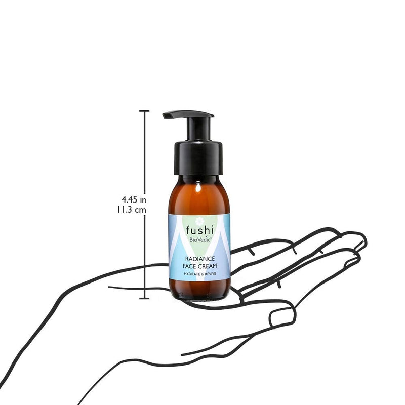 [Australia] - Fushi Biovedic Radiance Face Cream 50ml |Fresh Pressed | Ayurvedic Herb Manjisthta, Kalahari Melon Seed & Rice Bran Oils |Best For Hydration, Nourishing & Skin Brightening | Manufactured In The UK 