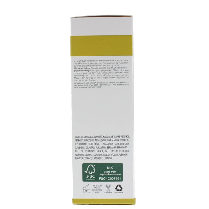 [Australia] - REN Clarimatte Invisible Pores Detox Combination To Oily Skin Mask, (Pack of 1) 