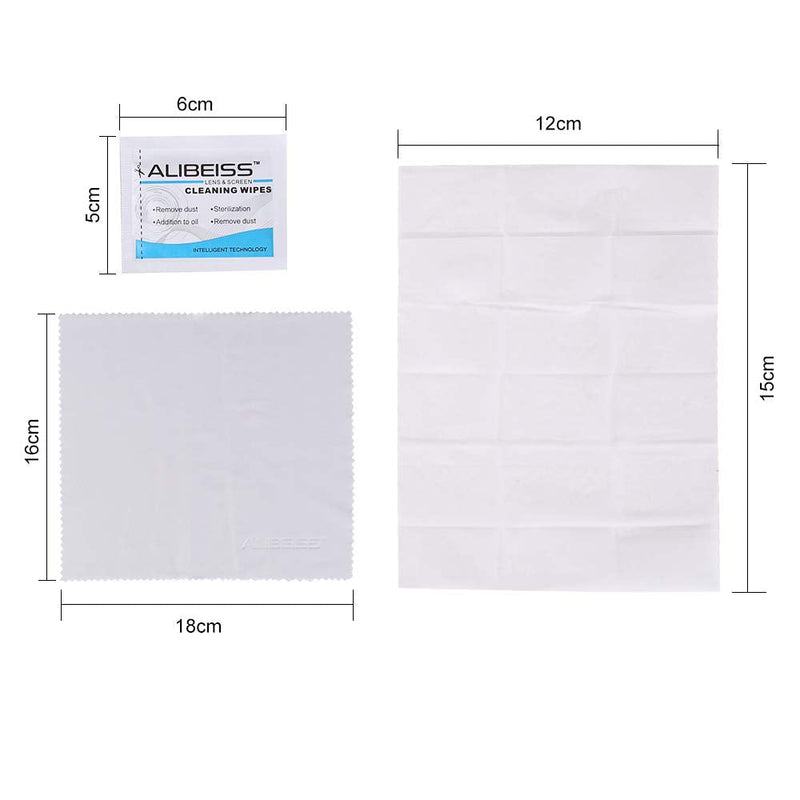[Australia] - 150 Pack Pre-Moistened Lens Wipes ALIBEISS Screen Wipes for Glasses, Camera, Tablets, Smartphone, Screens and Other Delicate Surfaces 150 Count (Pack of 1) 
