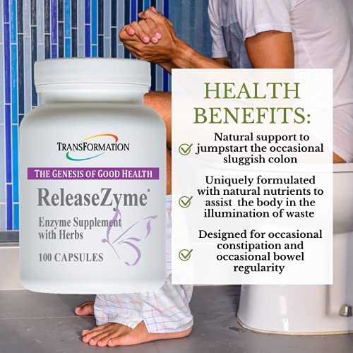 [Australia] - Transformation Enzymes ReleaseZyme, - #1 Practitioner Recommended - Provide's Digestive Support and Encourage Improved Delivery Of The Herbal Ingredients - 100 Capsules, 