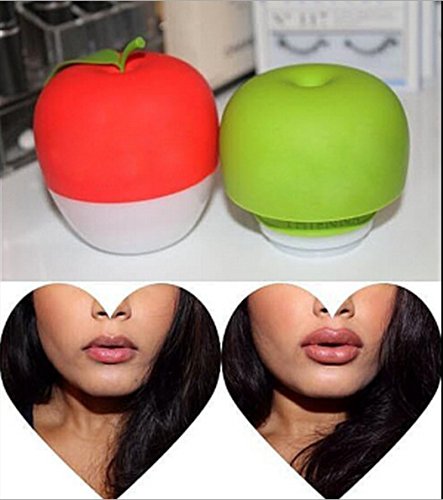 [Australia] - MQUPIN Lip Plumper Device Enhancer Hot Sexy Mouth Beauty Lip Pump Enhancement Pump Device Quick Lip Plumper Enhancer Lip Trainer for Women and Girls + GEL Mouth Cover (Green (Double-Lobed)) Green (Double-Lobed ) 